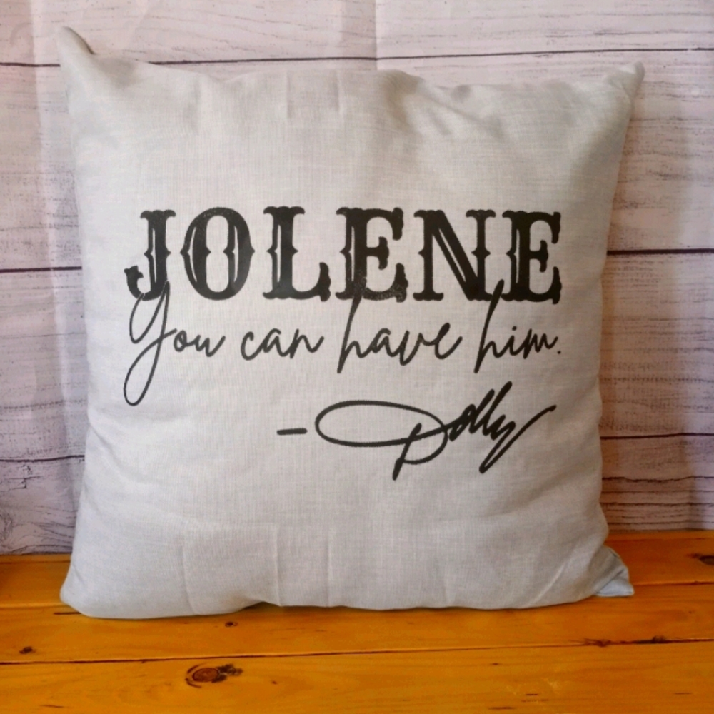 Jolene screen print decor throw pillow
